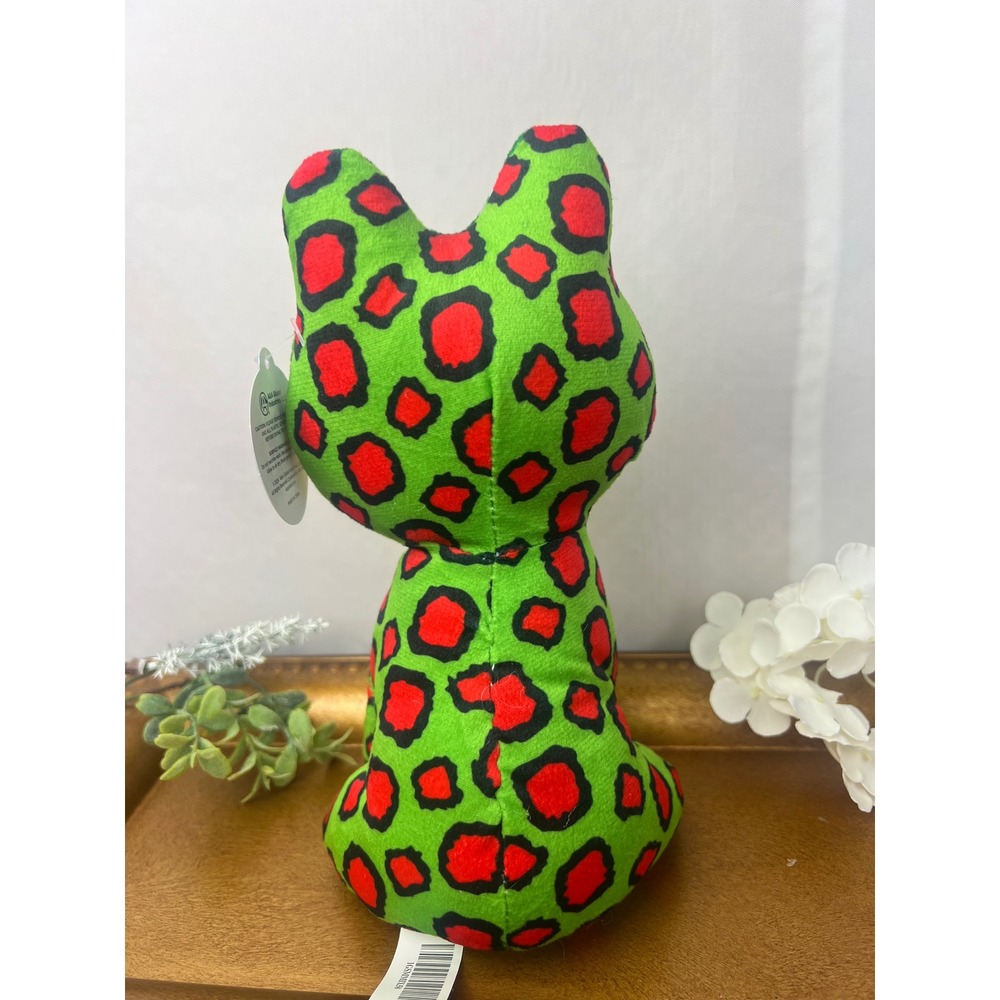 A&A Global Industries Green Red Spotted Frog Plush Stuffed Animal 1GSMMIX58 NEW - Picture 3 of 9